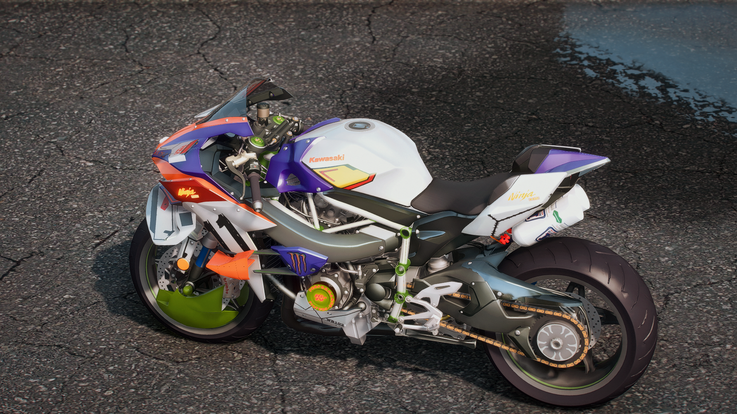 Kawasaki Ninja H2 Performance Gundam Edition