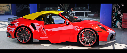 (Debadged) Brabus Porsche 992 Cabrio [Animated Roof]